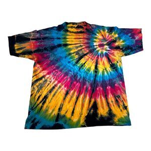 Early 90s 'Pacific Street' Vintage Tie Dye Tee Shirt on a Jewel Inc tag. Size XL